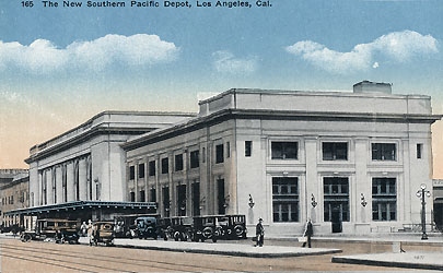 Southern Pacific Central Station, M. Kashower Co. Los Angeles, RailsWest.com collection