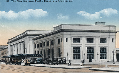 Southern Pacific Central Station Southern Pacific Central Station, M. Kashower Co. Los Angeles, RailsWest.com collection