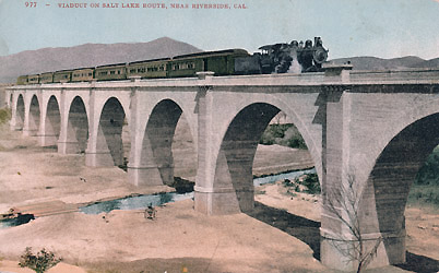 Salt Lake Route Viaduct west of Riverside, Edward H. Mitches, Publisher, San Francisco