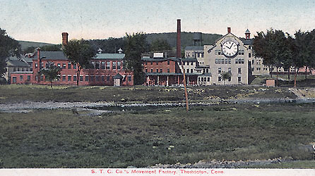 Seth Thomas Movement Factory, postcard by Hurton Press, Thomaston, Conn.