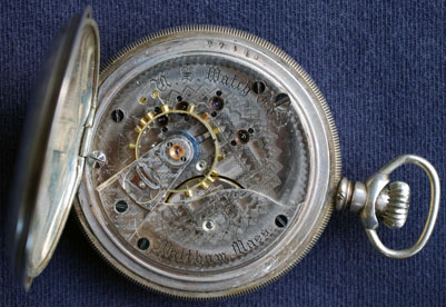 U S Watch Co, Waltham, model 1 hunting case watch, circa 1889