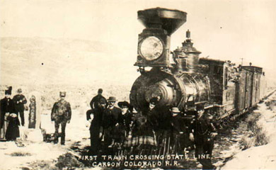First C&C Train Crossing State Line (Richard Boehle collection)