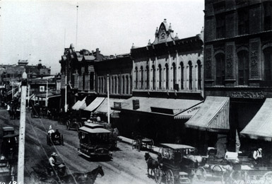 Main Street, Los Angeles, 1888