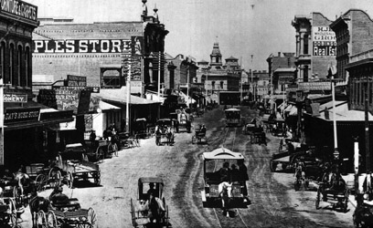 Spring Street, Los Angeles 1885